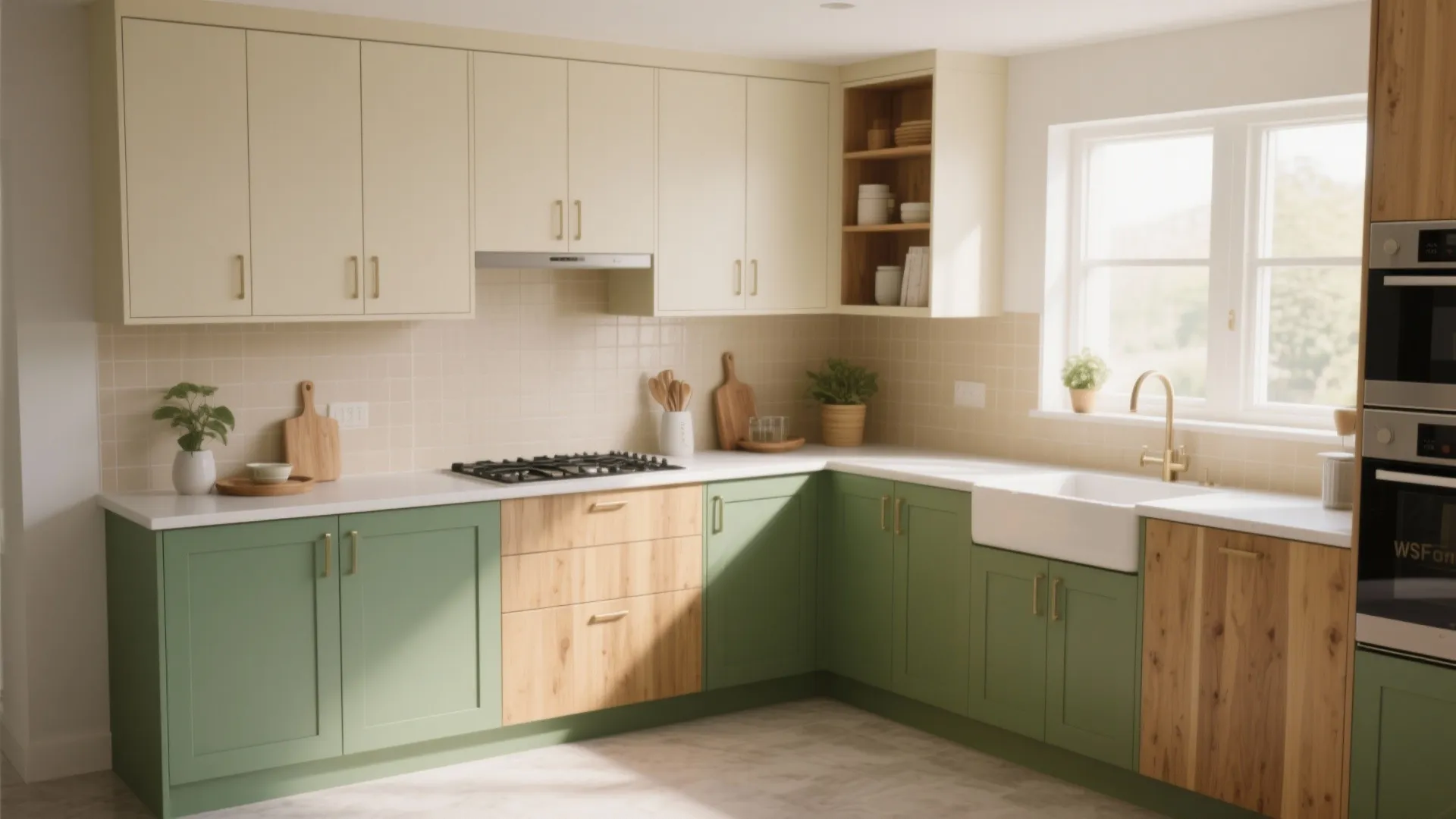 4. Two-Tone Cabinets