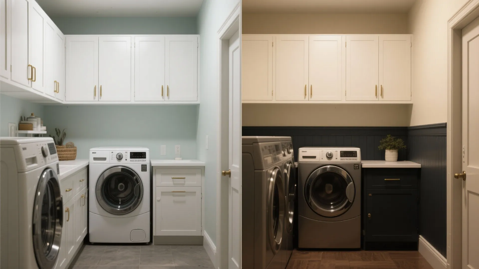 3. Two-Tone Combo: Dark Base, Light Upper