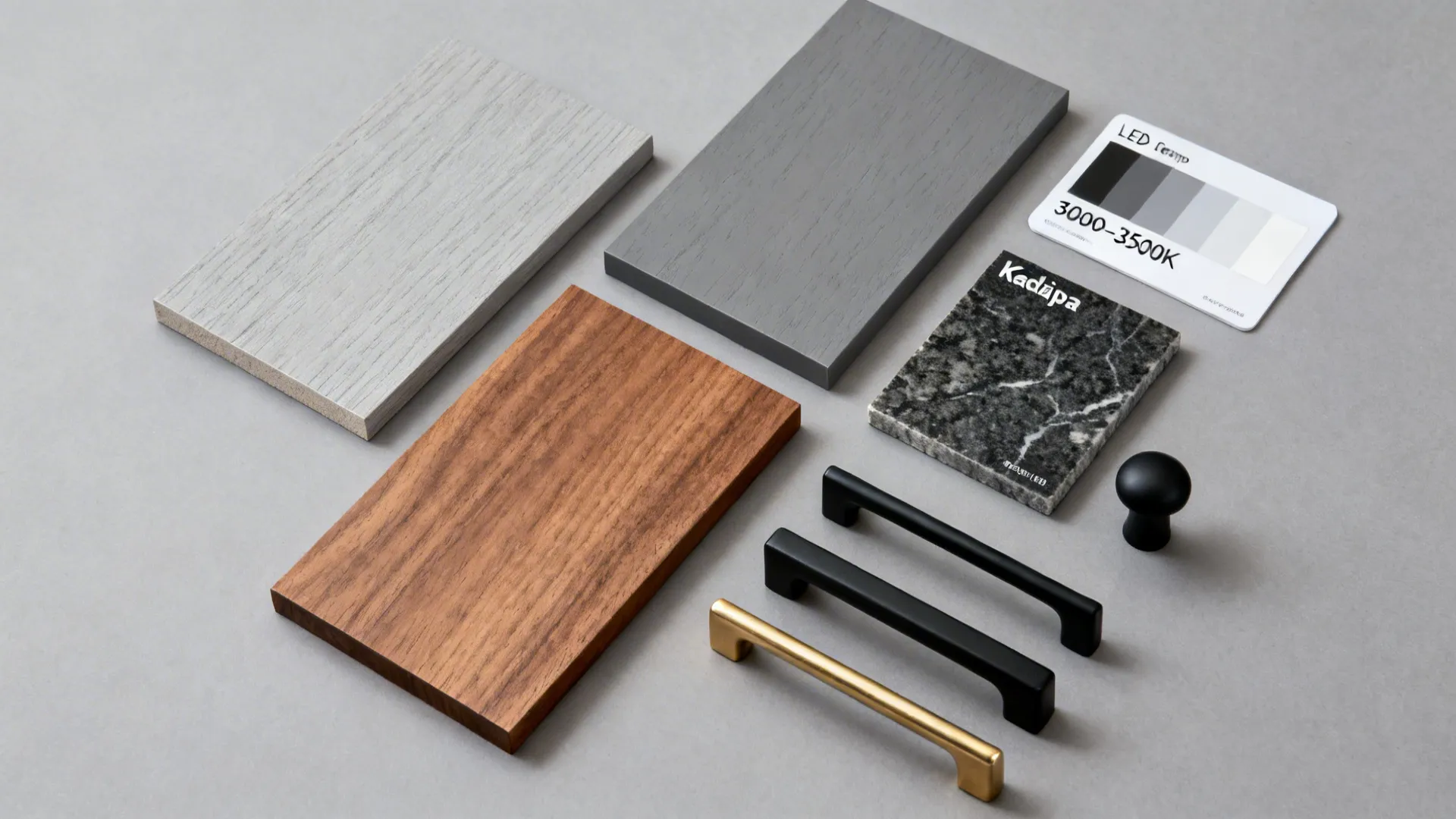 Two-Tone Gray and Wood Wardrobes