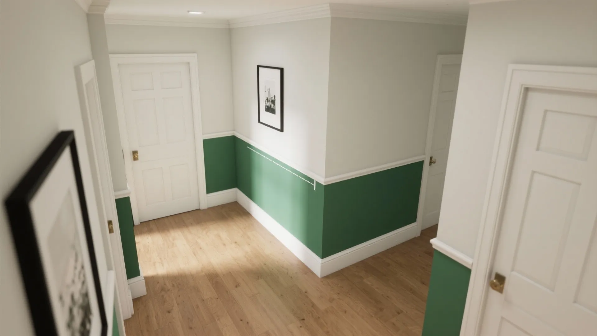 Two-Tone Walls with Midline Rail