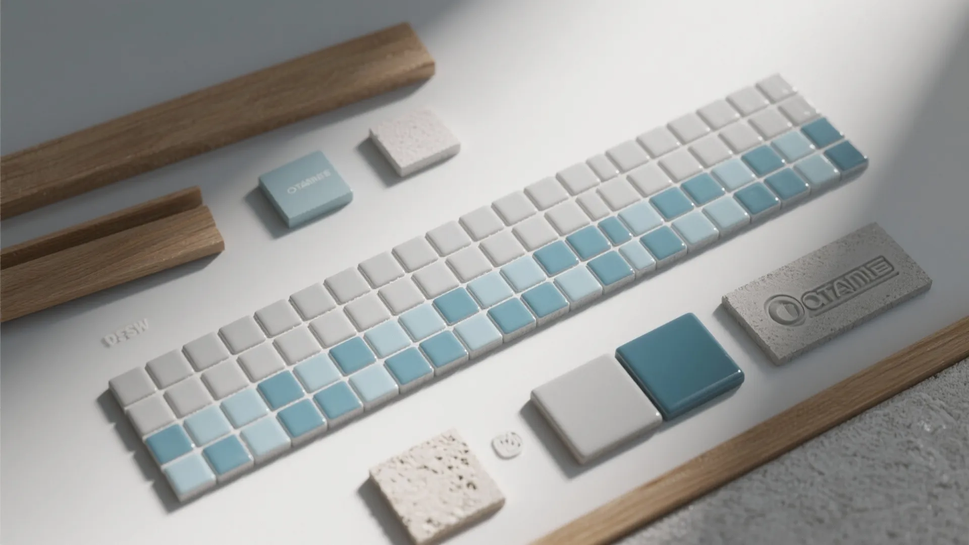 5. Two-tone mosaic border or insert