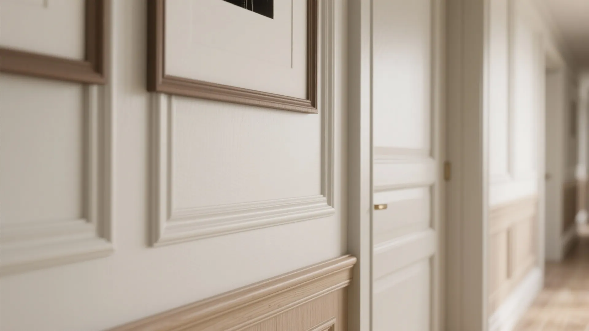 3) Picture-Frame Moulding with Two-Tone Paint