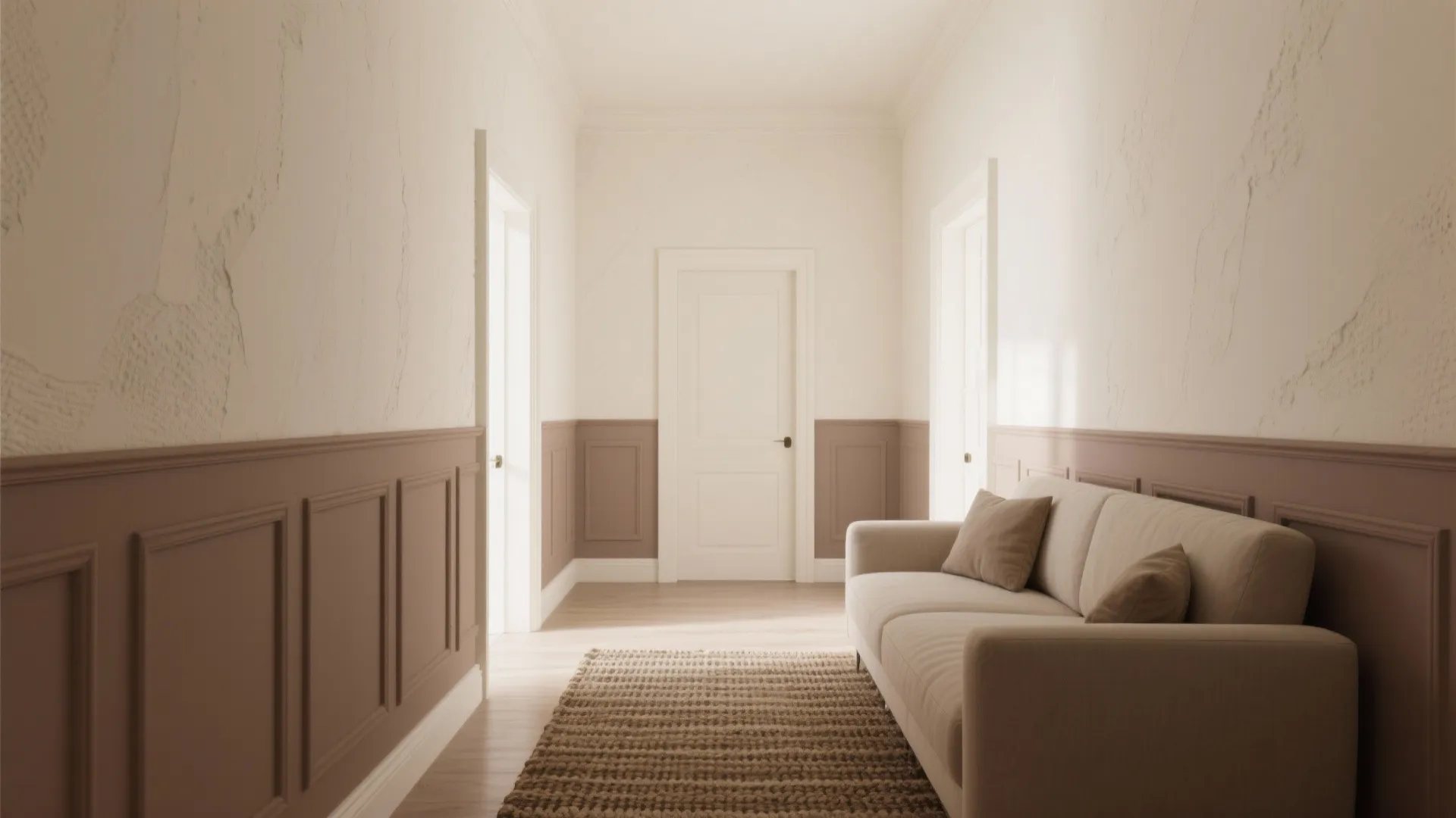 Warm Neutrals and Two-Tone Walls