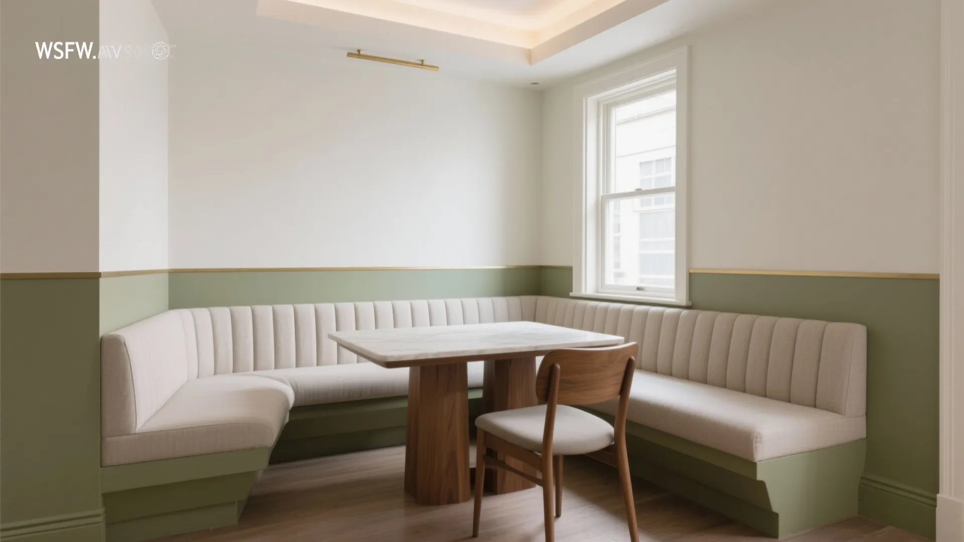 Two-Tone Walls, Sharp Ceiling Line