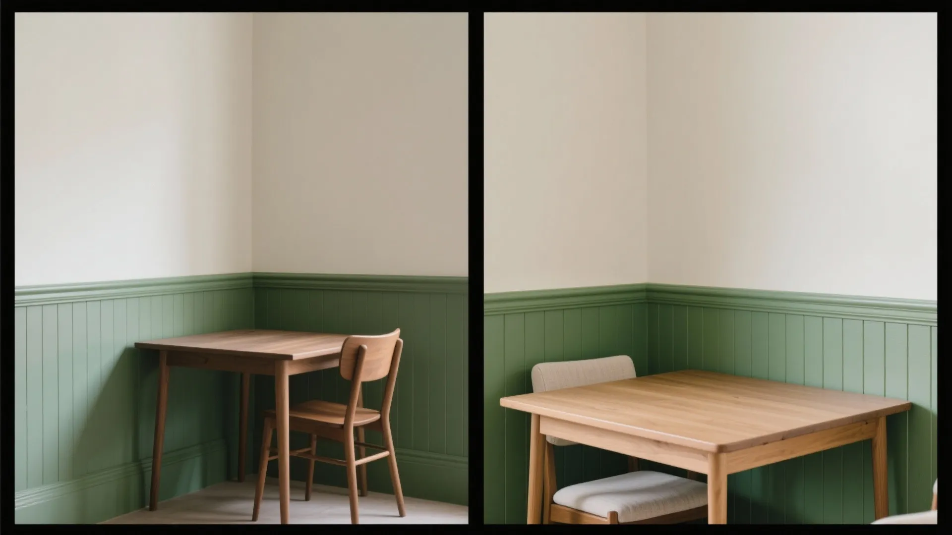 Two-Tone Split Walls (Wainscot Effect)