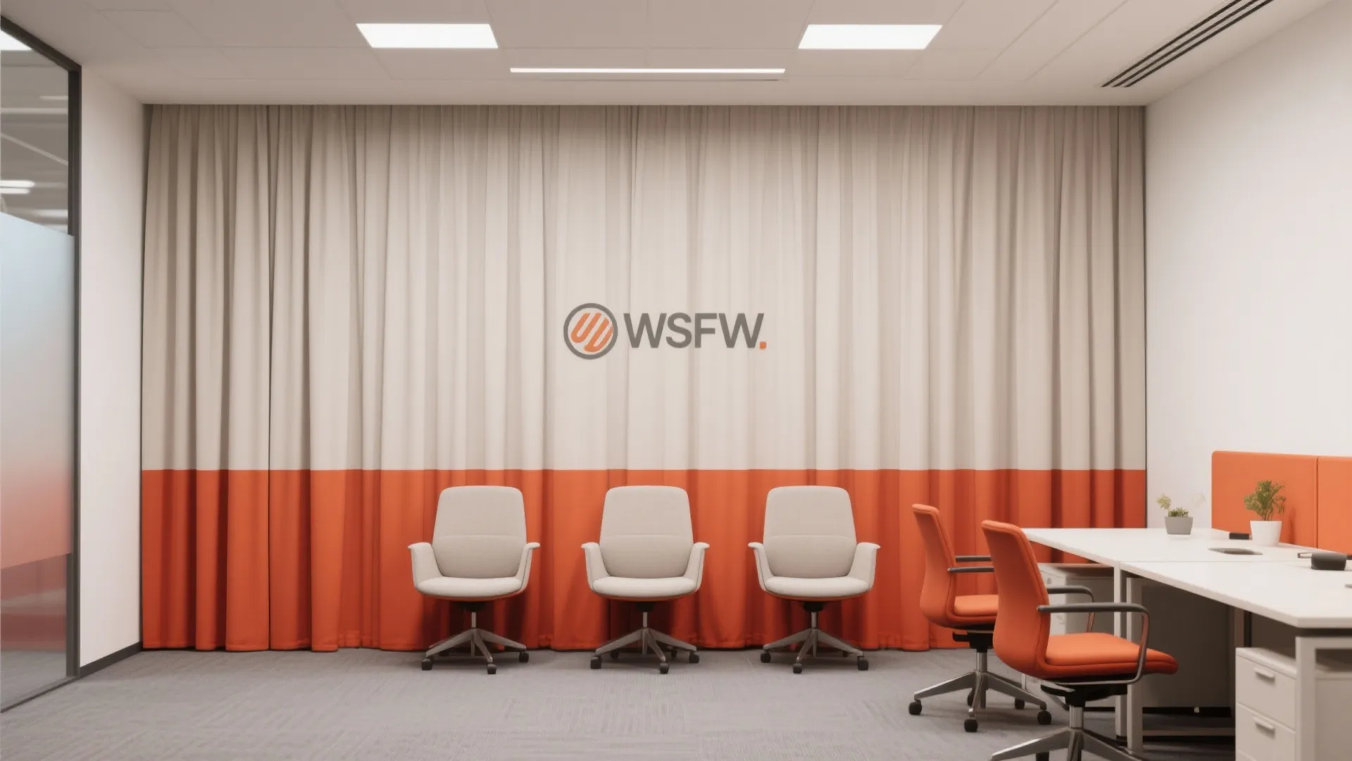 9. Two-Tone Curtains