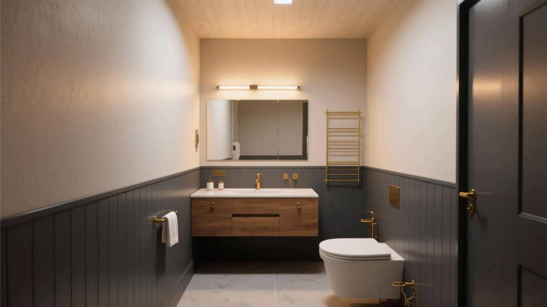 2. Two-Tone Lower Half Paneling