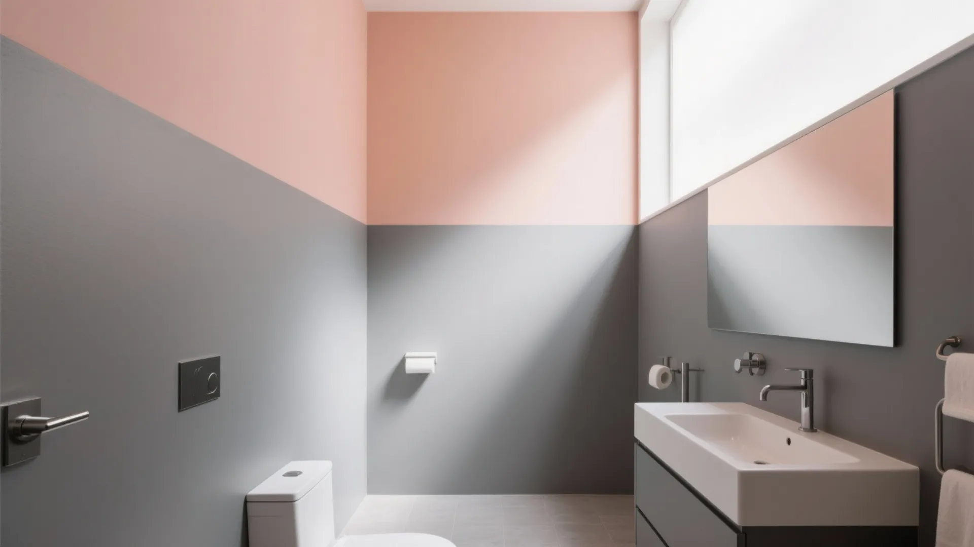 6. Two-Tone Painted Walls