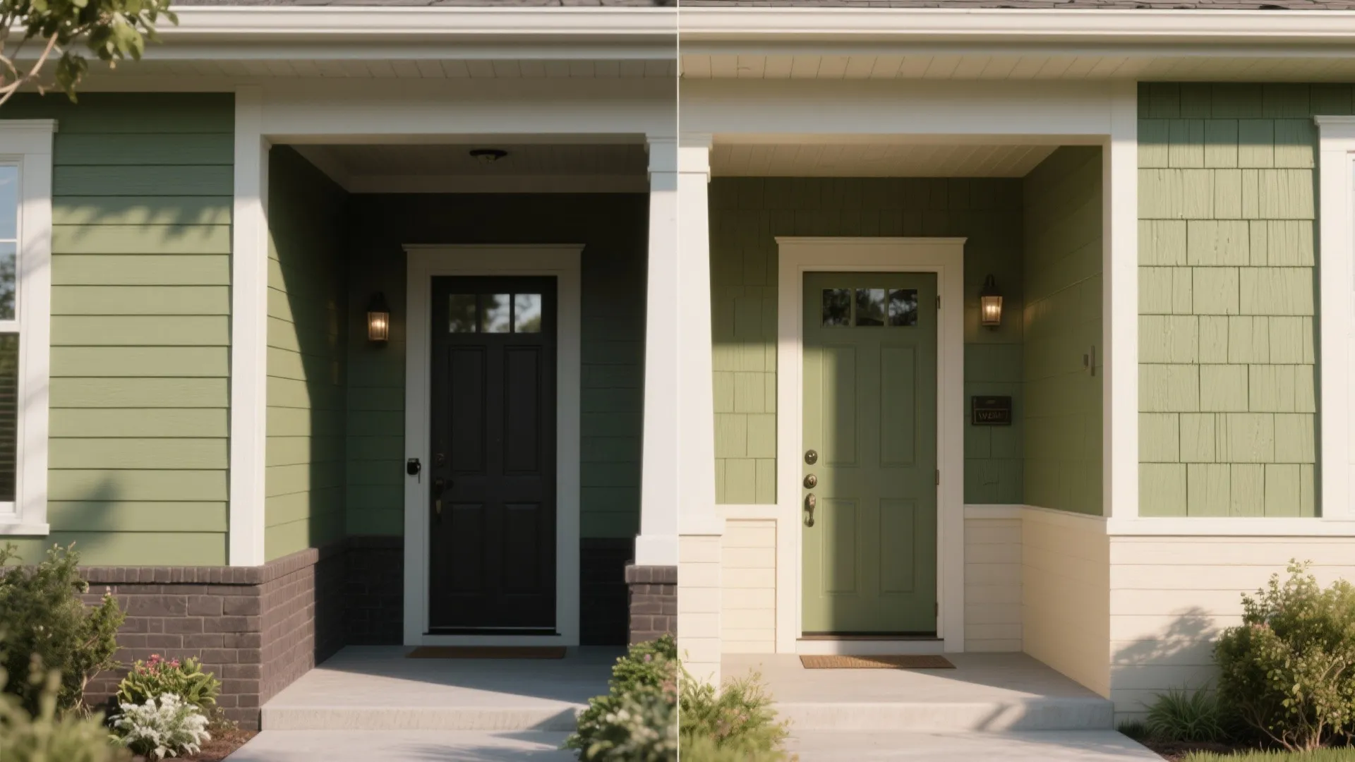 3. Two-Tone Tricks for Tiny Porches