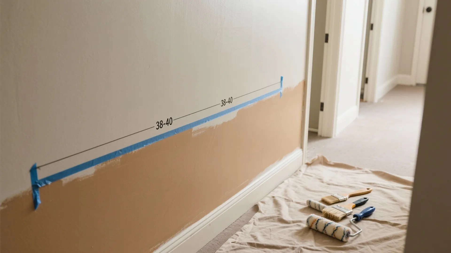 Soft Two-Tone Walls with Gentle Contrast