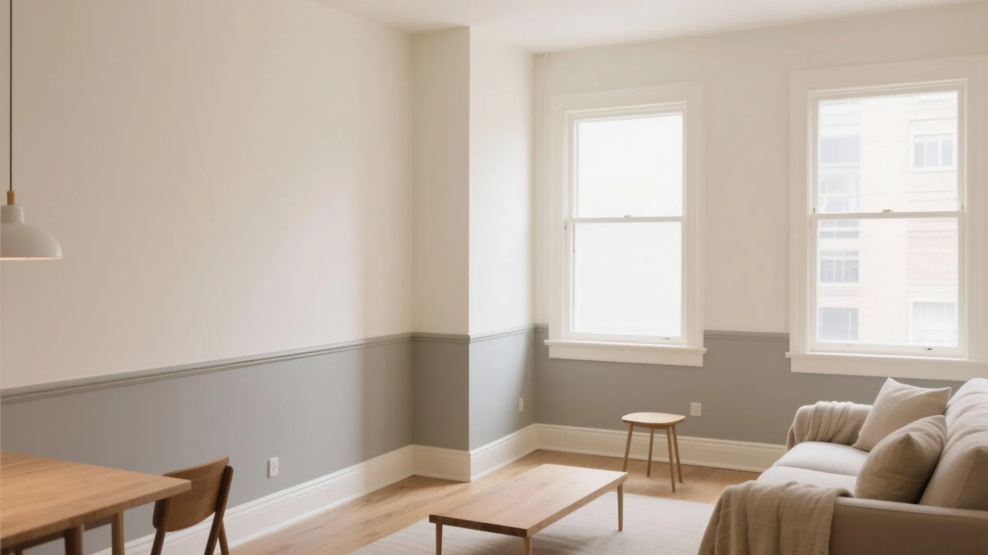 Two-Tone Border with a Painted Chair Rail