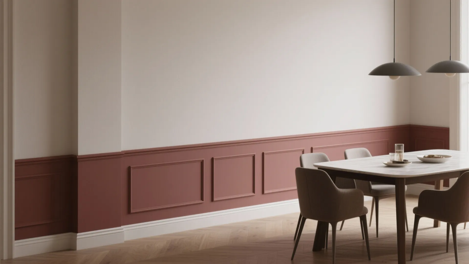 Two-Tone with a Modern Chair Rail