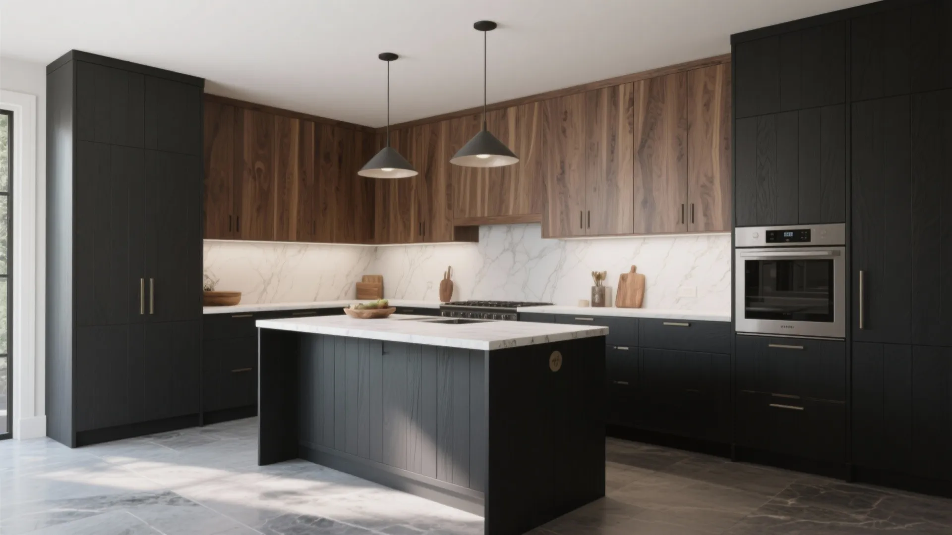 2. Two-Tone Contrast: Dark Base, Light Uppers