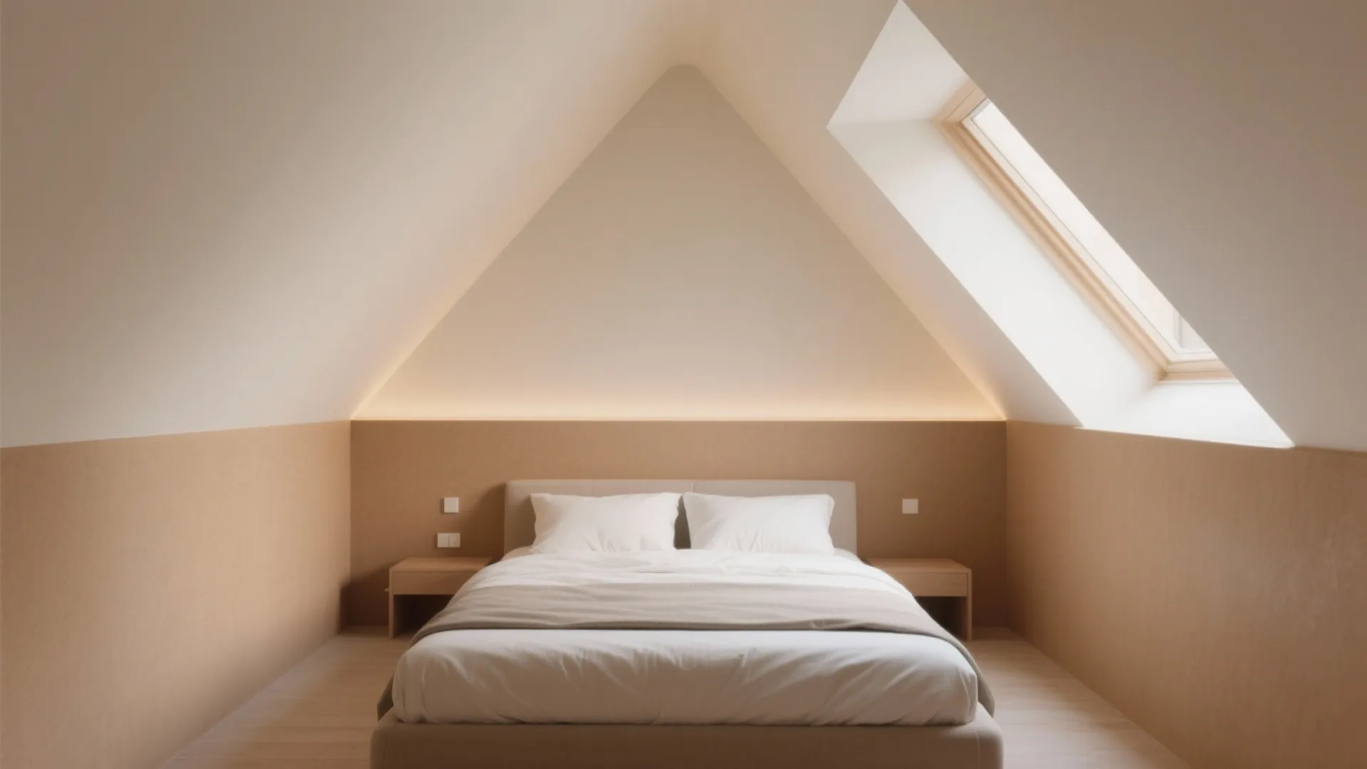 Two-Tone Walls and a Soft Roofline