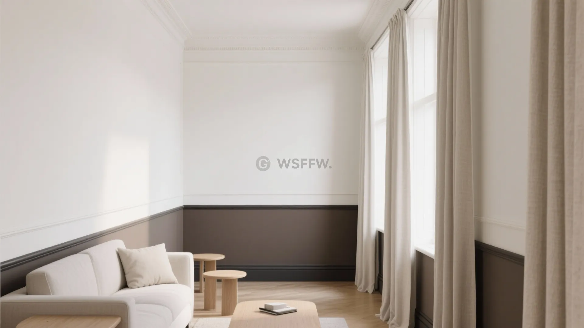 Two-Tone Color Blocking to Fake Height and Depth