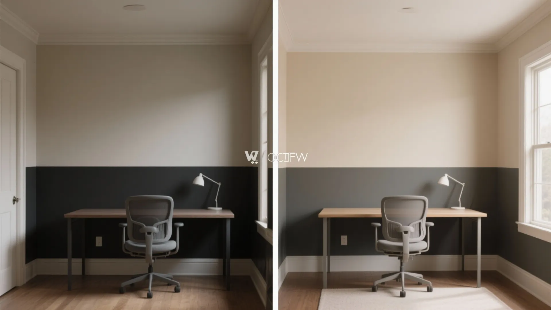 5. High-Contrast Two-Tone for Small Rooms