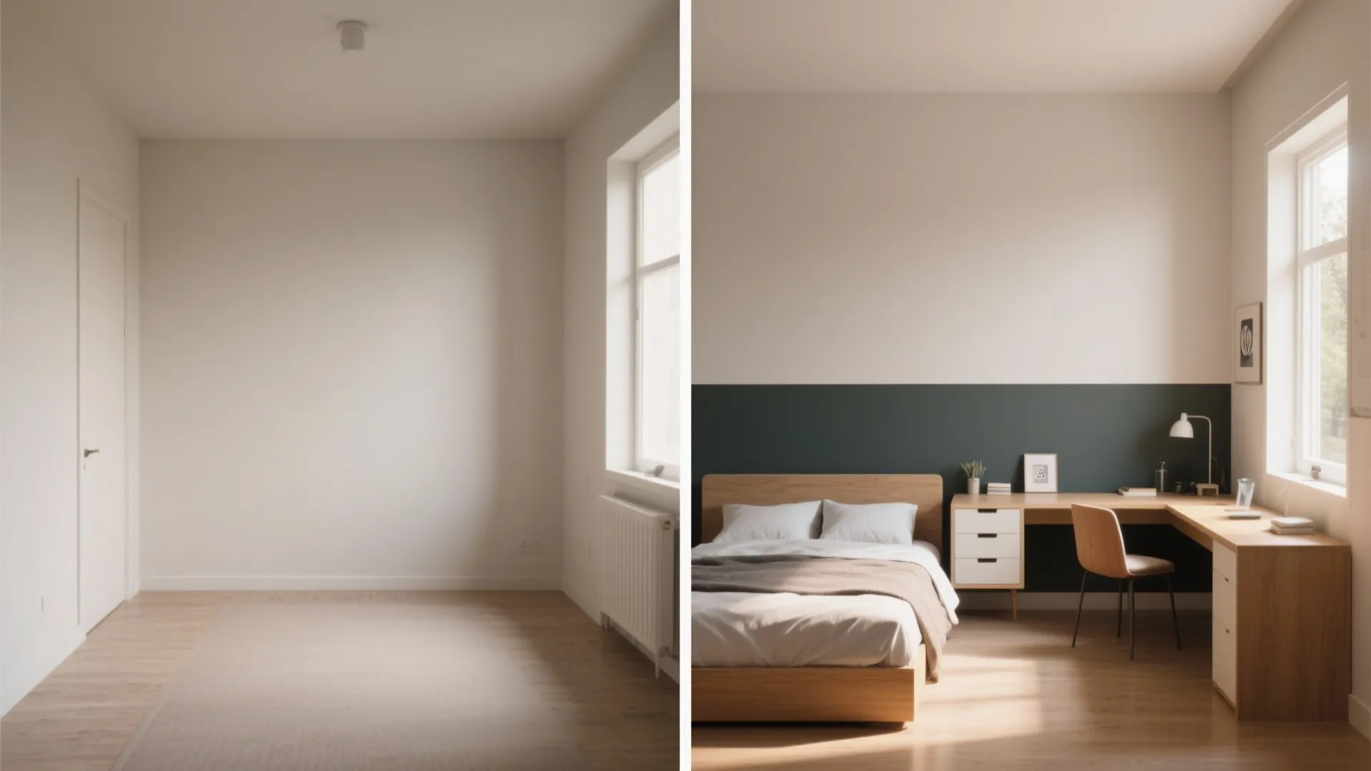 4. Two-Tone Walls to Define Zones