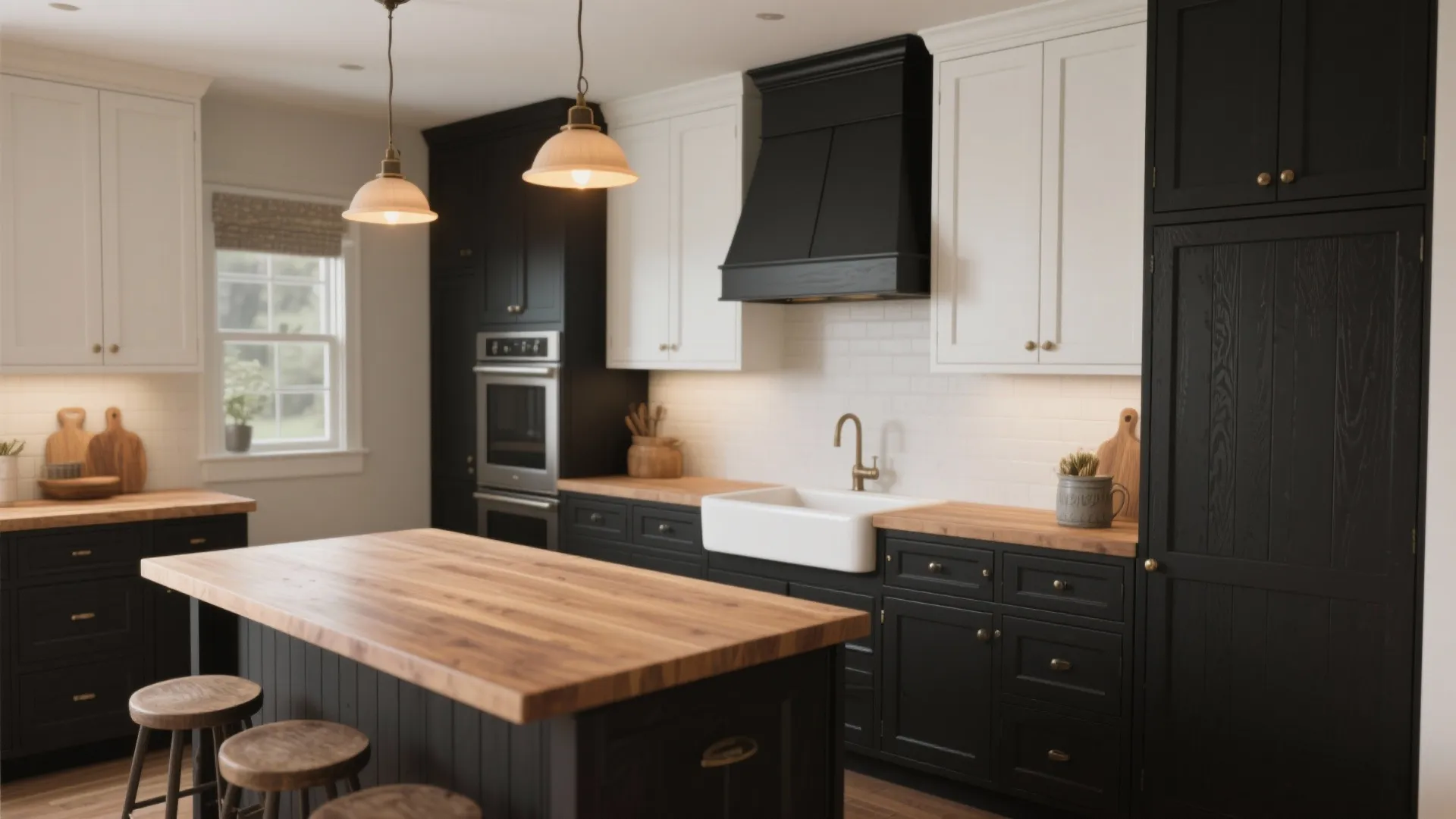 2. Two-tone shaker style for timeless charm