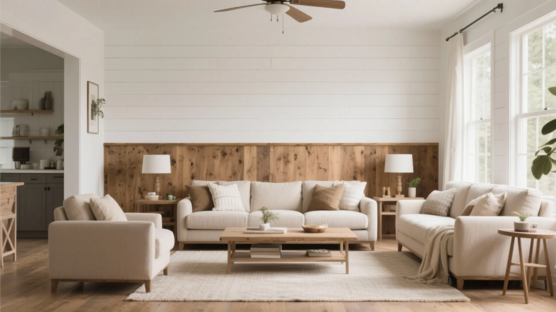5. Two-Tone Shiplap Design
