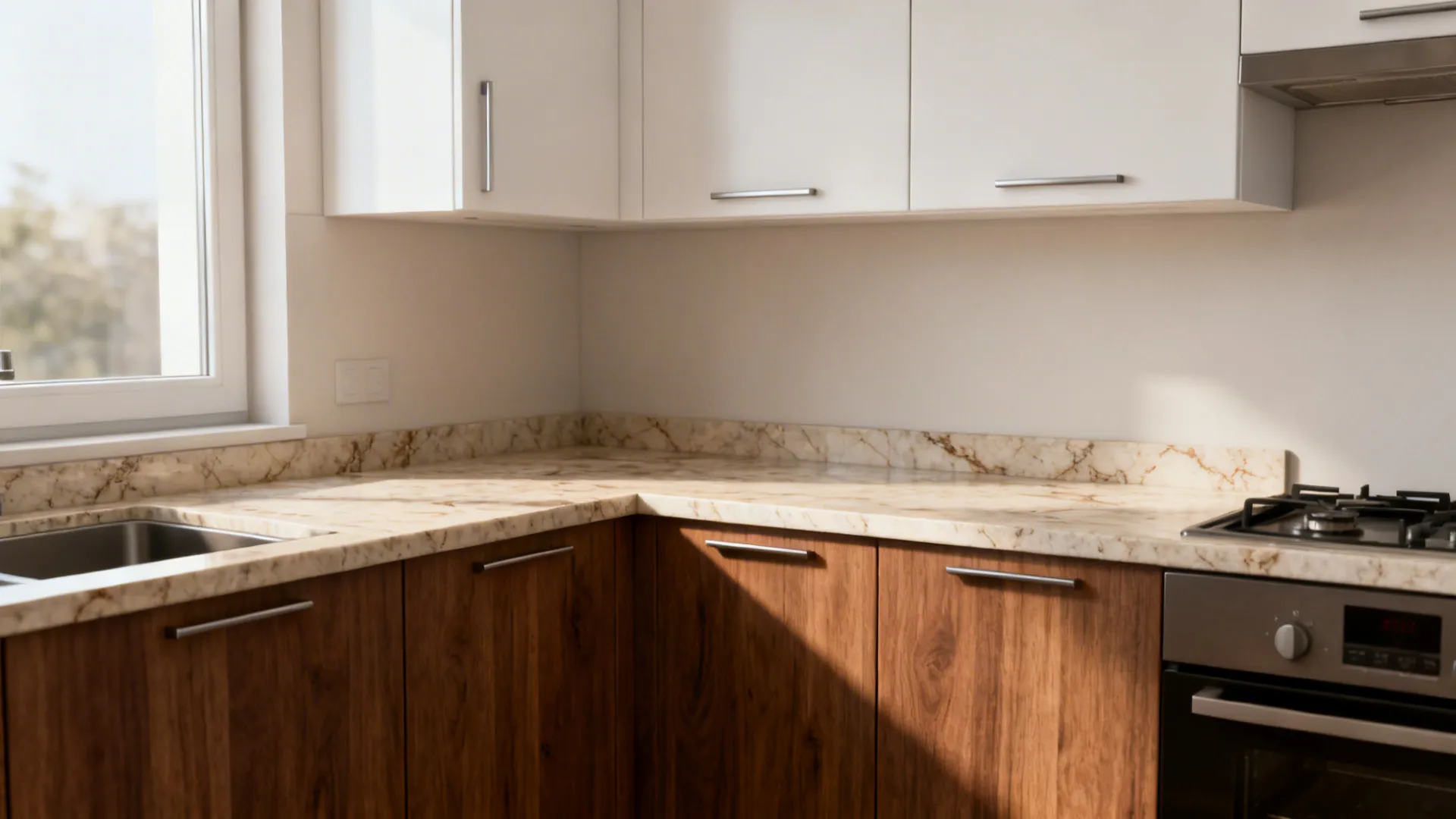 Two-Tone: Mid-Tone Wood Lowers + Painted Uppers