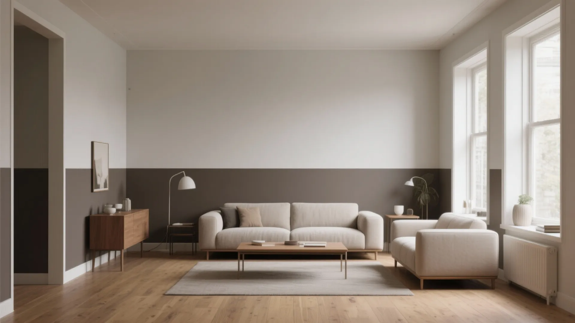 5. Two-Tone Horizontal Split to Visual Expand