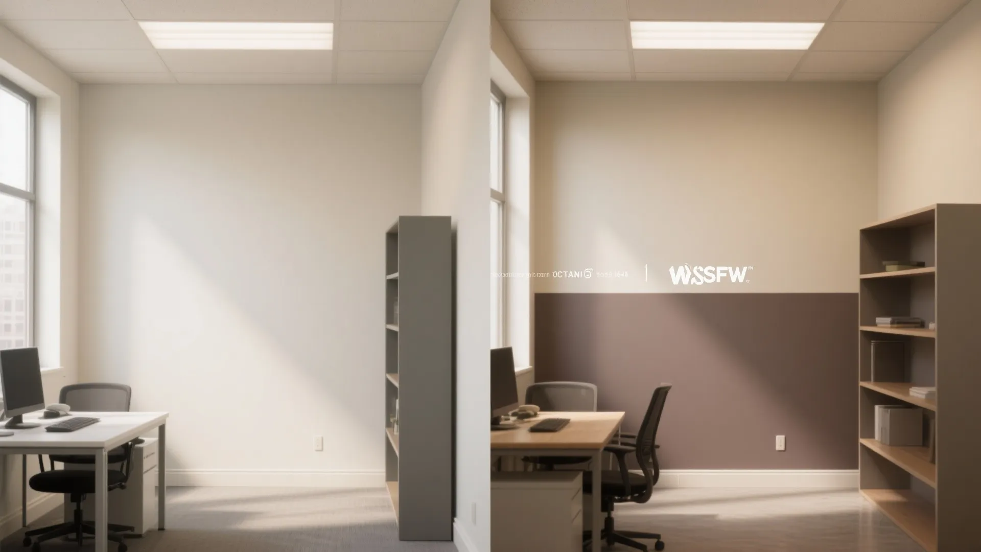 3. Two-Tone Walls to Define Zones