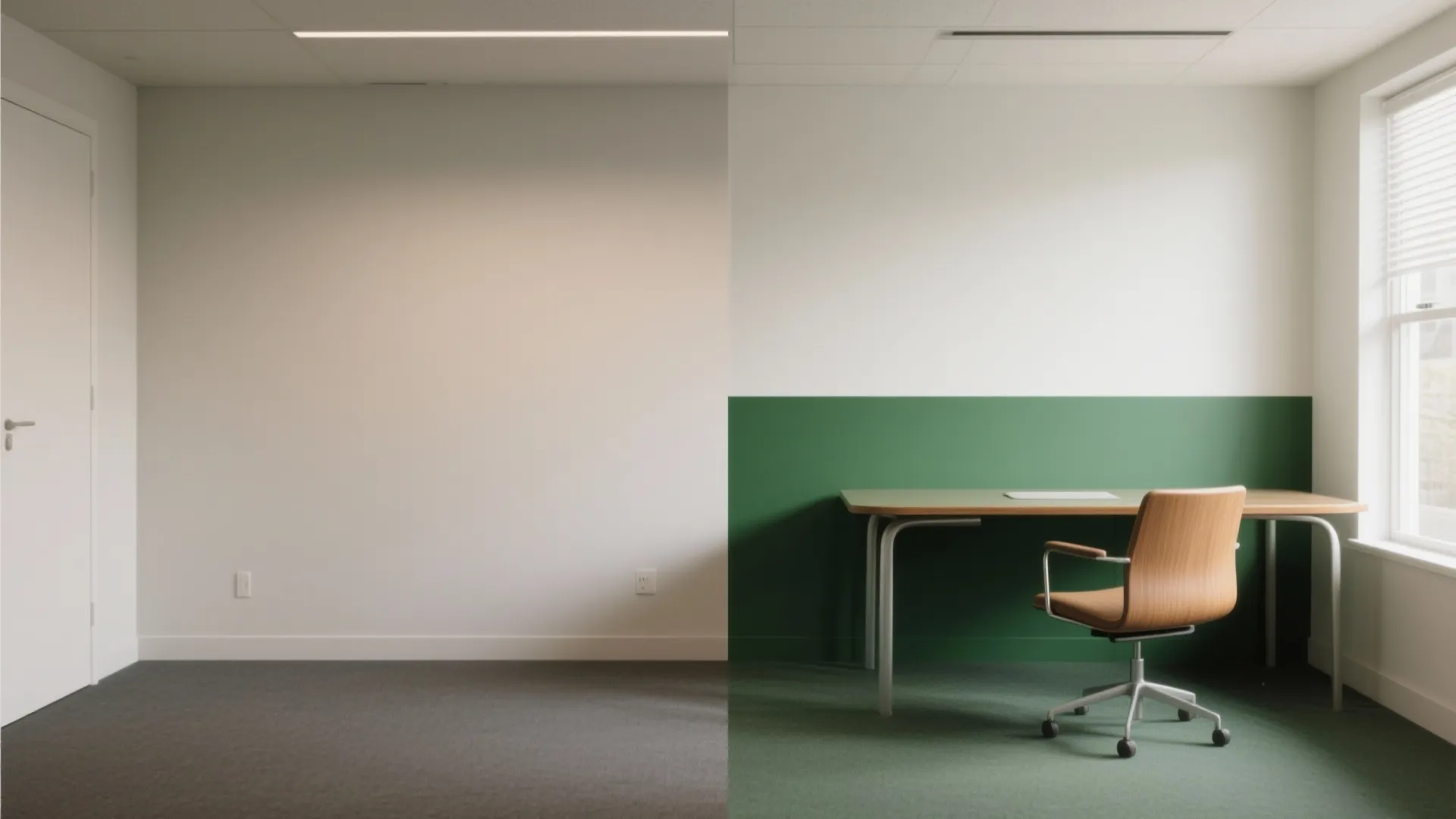 2. Two-Tone Walls to Define Zones