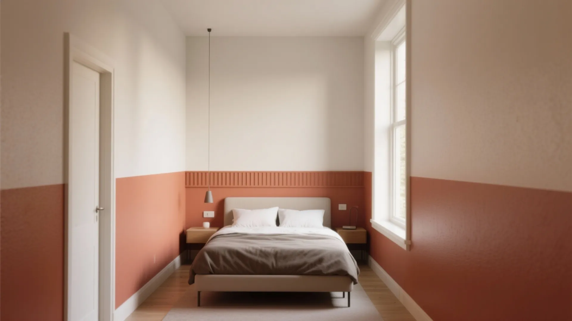 3. Two-Tone Horizontal Split: Modern and practical