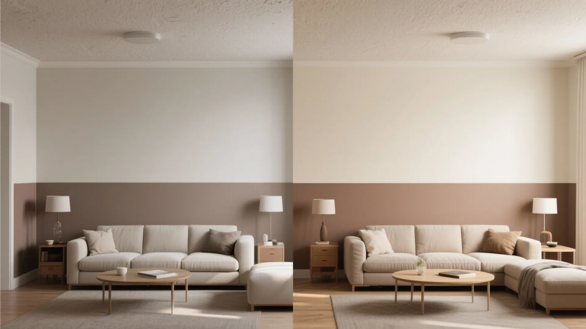 3. Two-Tone Walls to Fix Proportions