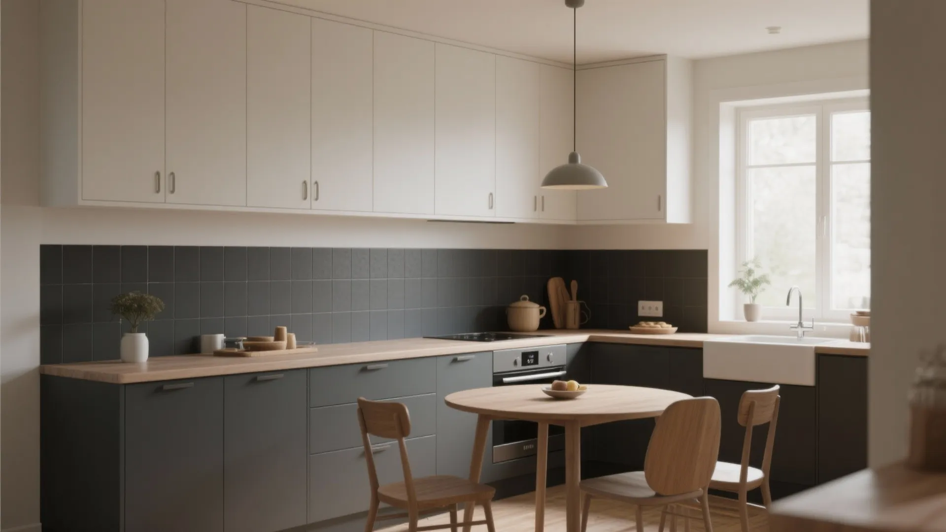 4. Two-Tone Horizontal Split — Cozy, Clean, and Functional