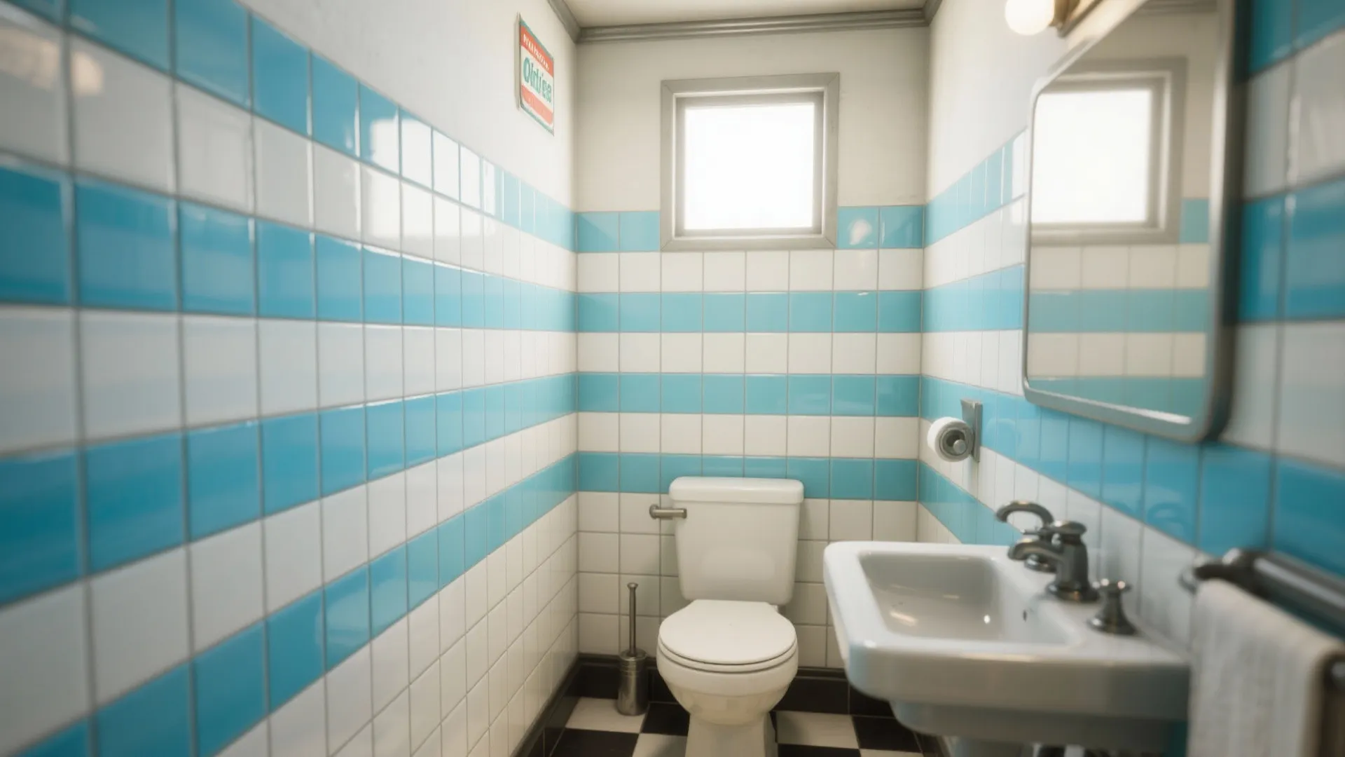1. Two-Tone Subway Tiles