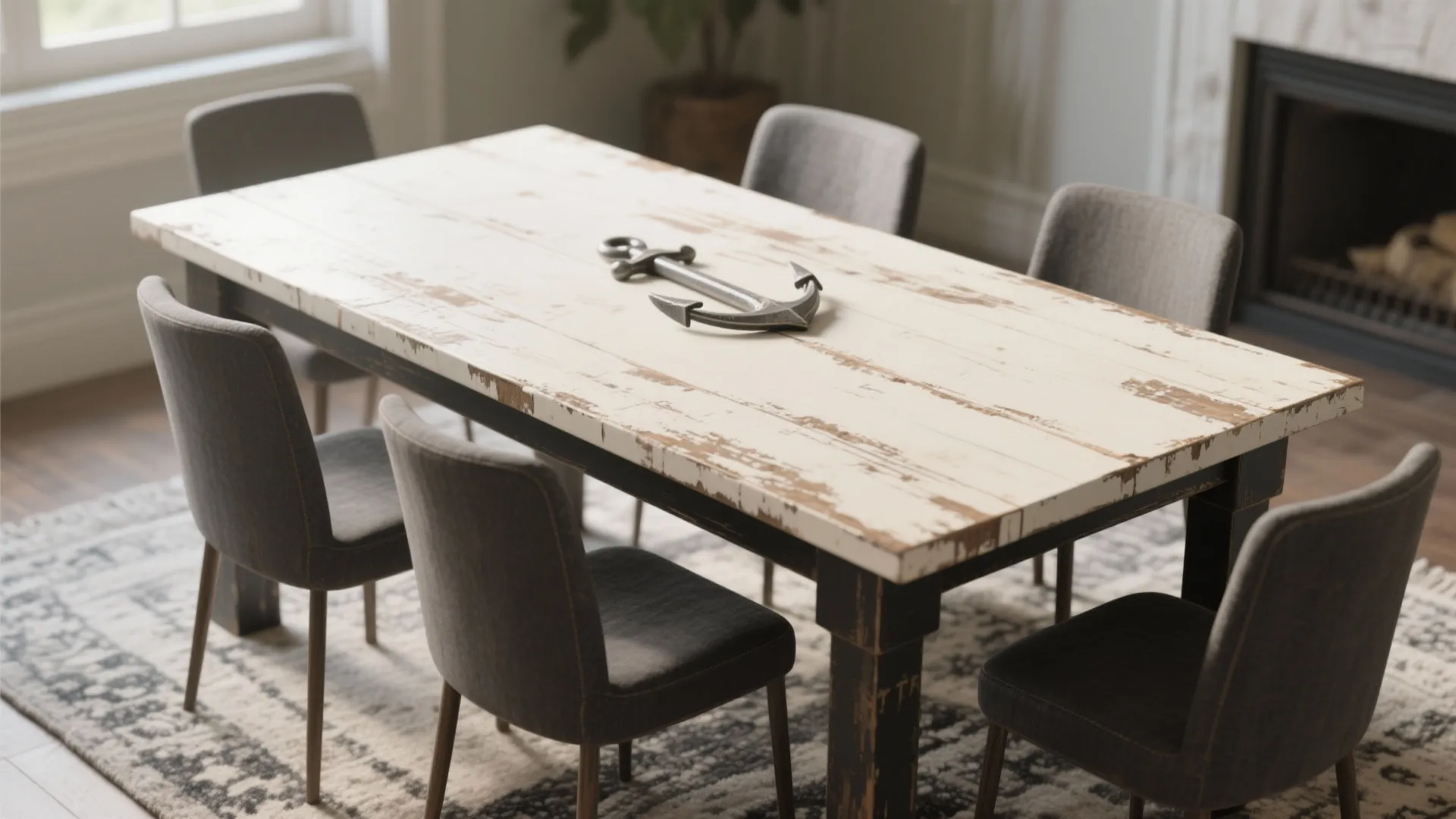 Two-Tone Distressed Edge