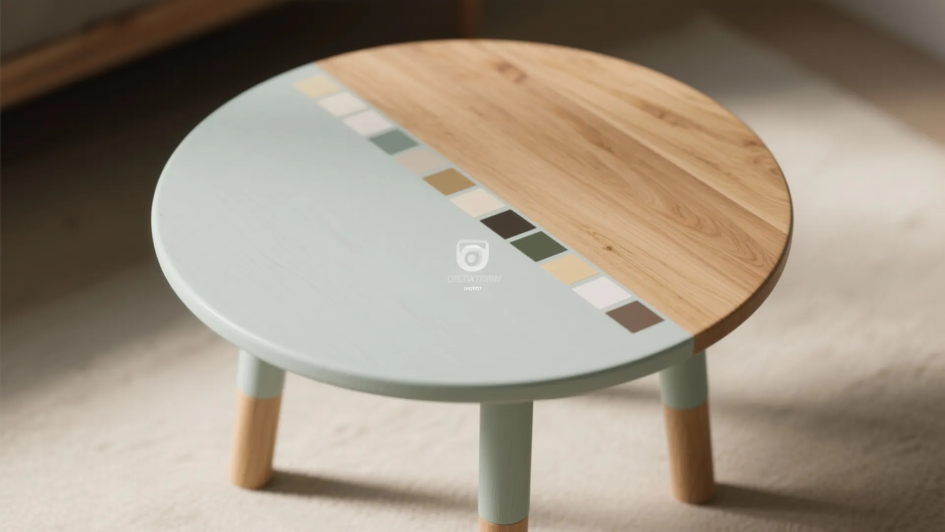 2. Two-Tone: Painted Edge, Natural Center