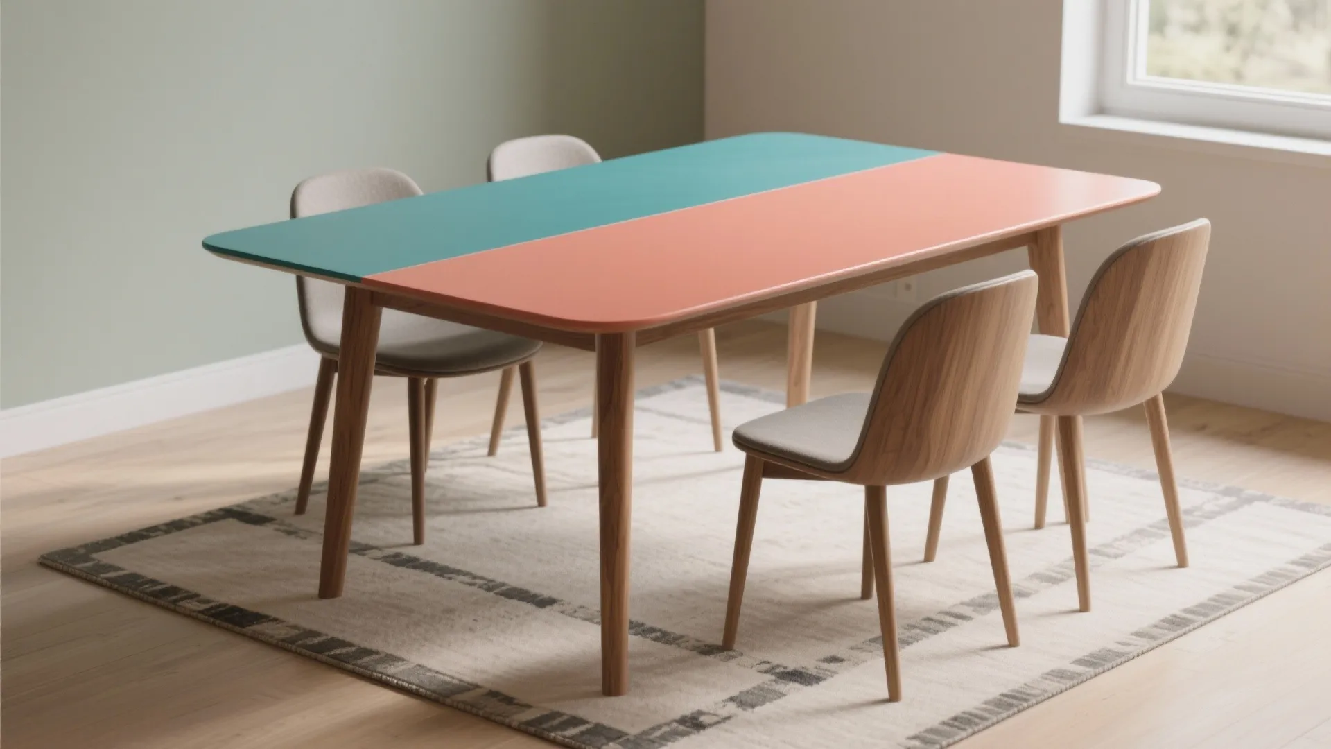 1. Two-Tone Color Blocking