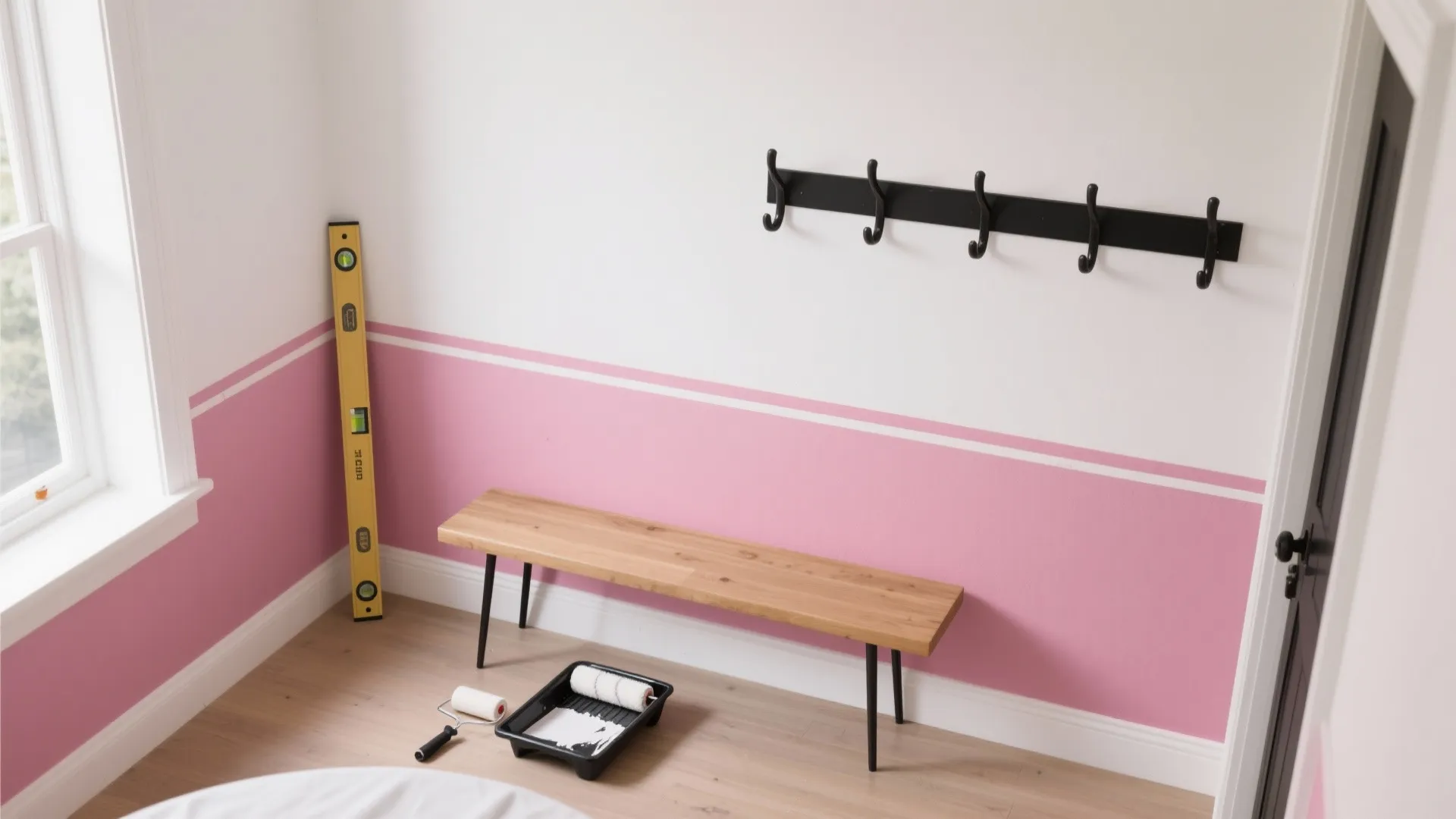 Two-Tone Pink and White