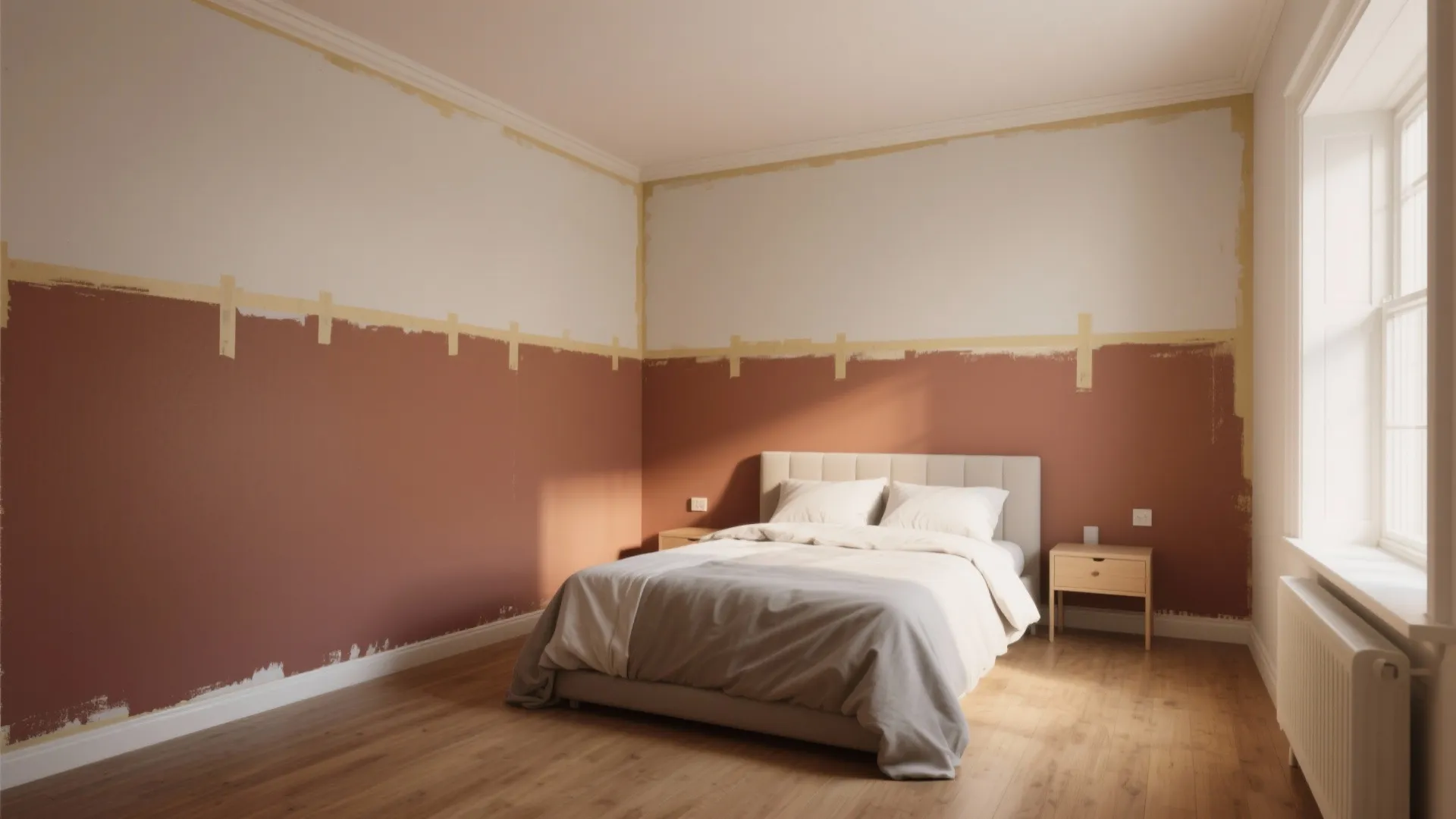4. Try two-tone tricks to visually expand small rooms