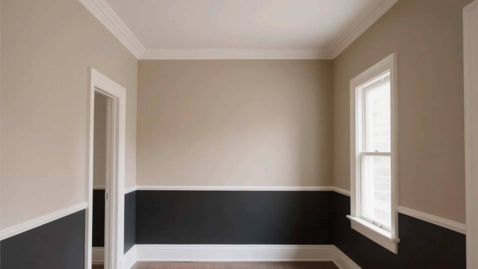 Two-Tone Walls & Bold Trim