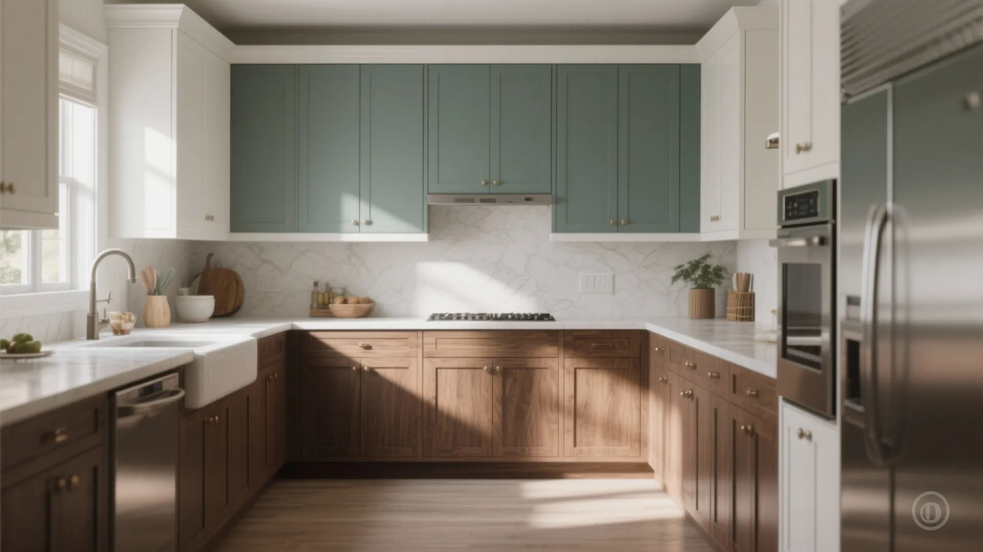 Two-tone trim and layered profiles