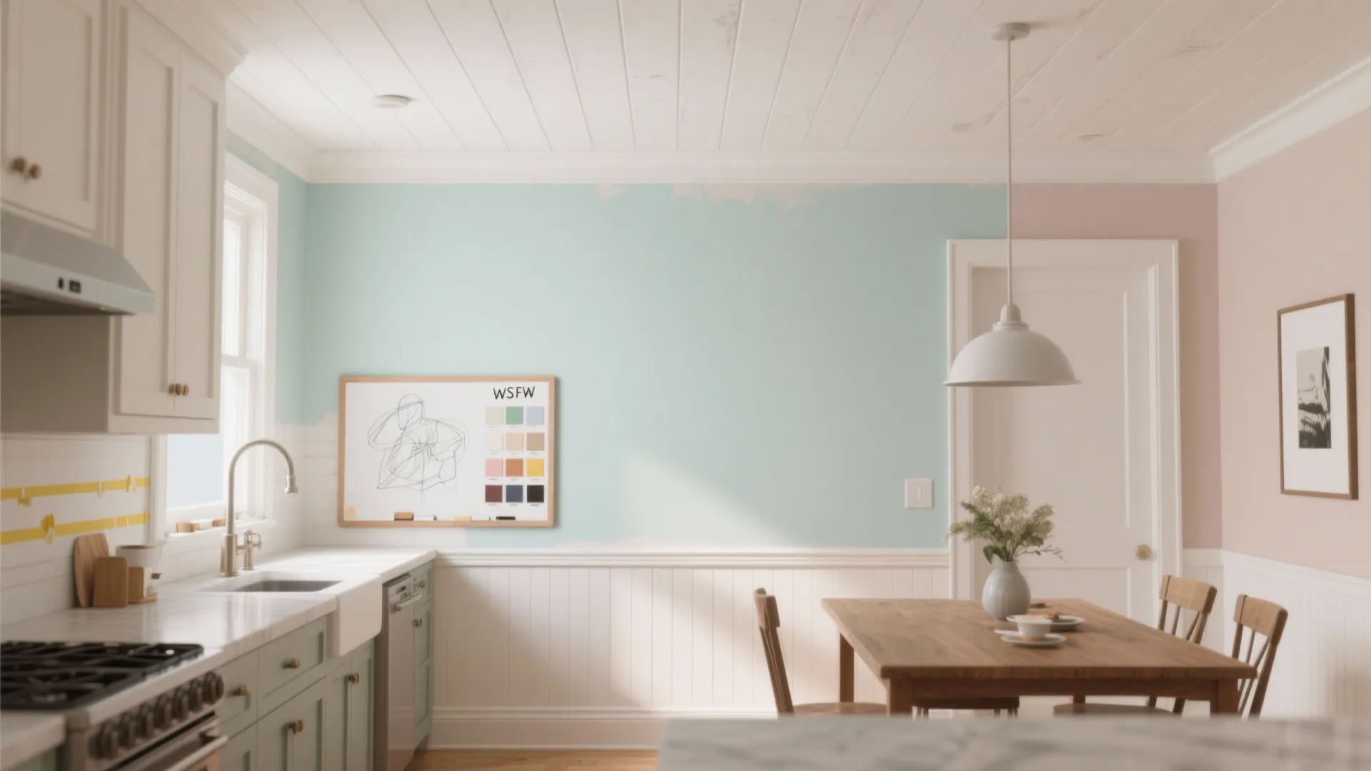 3. Two-Tone Tricks: Trim and Ceiling as Design Elements