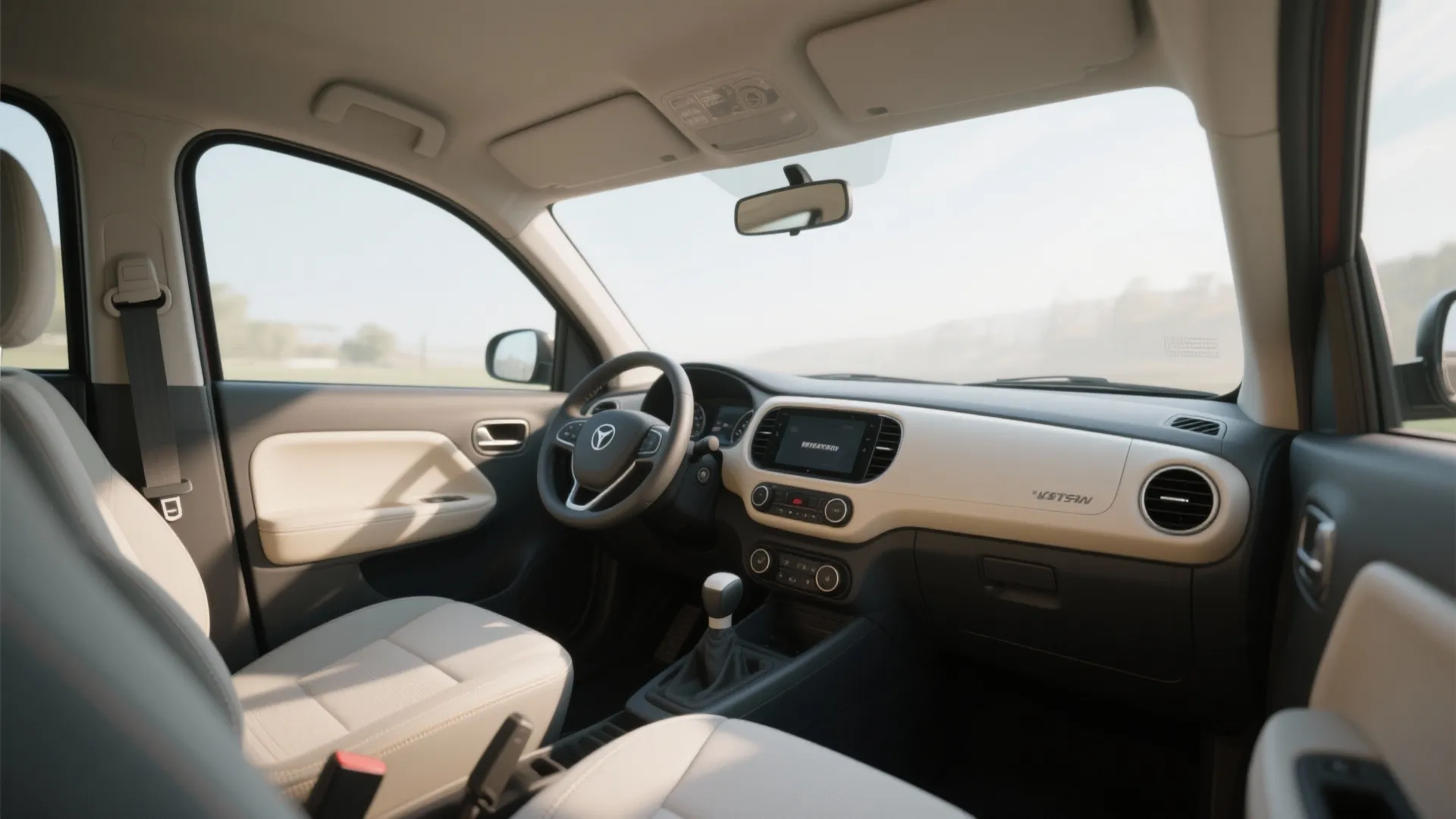 2. Use Two-Tone Trim to Widen the Cabin