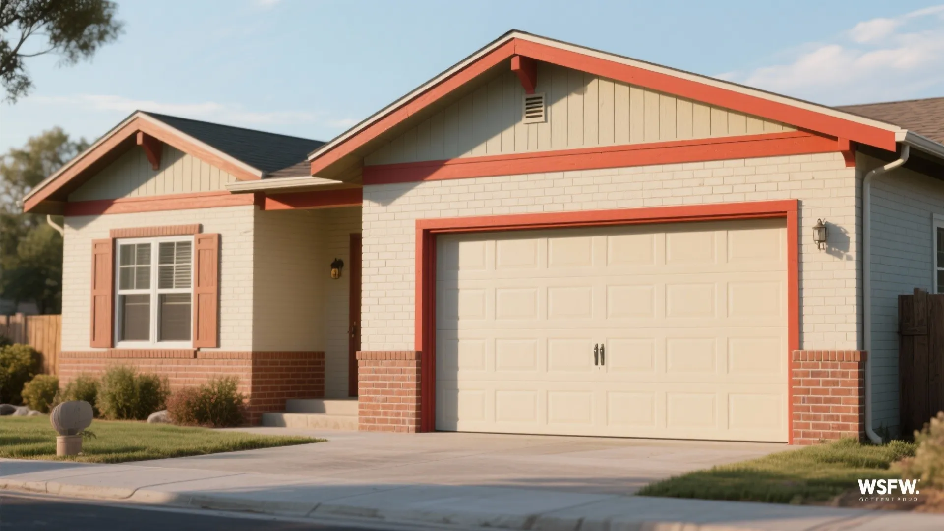 1. Embrace two-tone brick with trims that pop