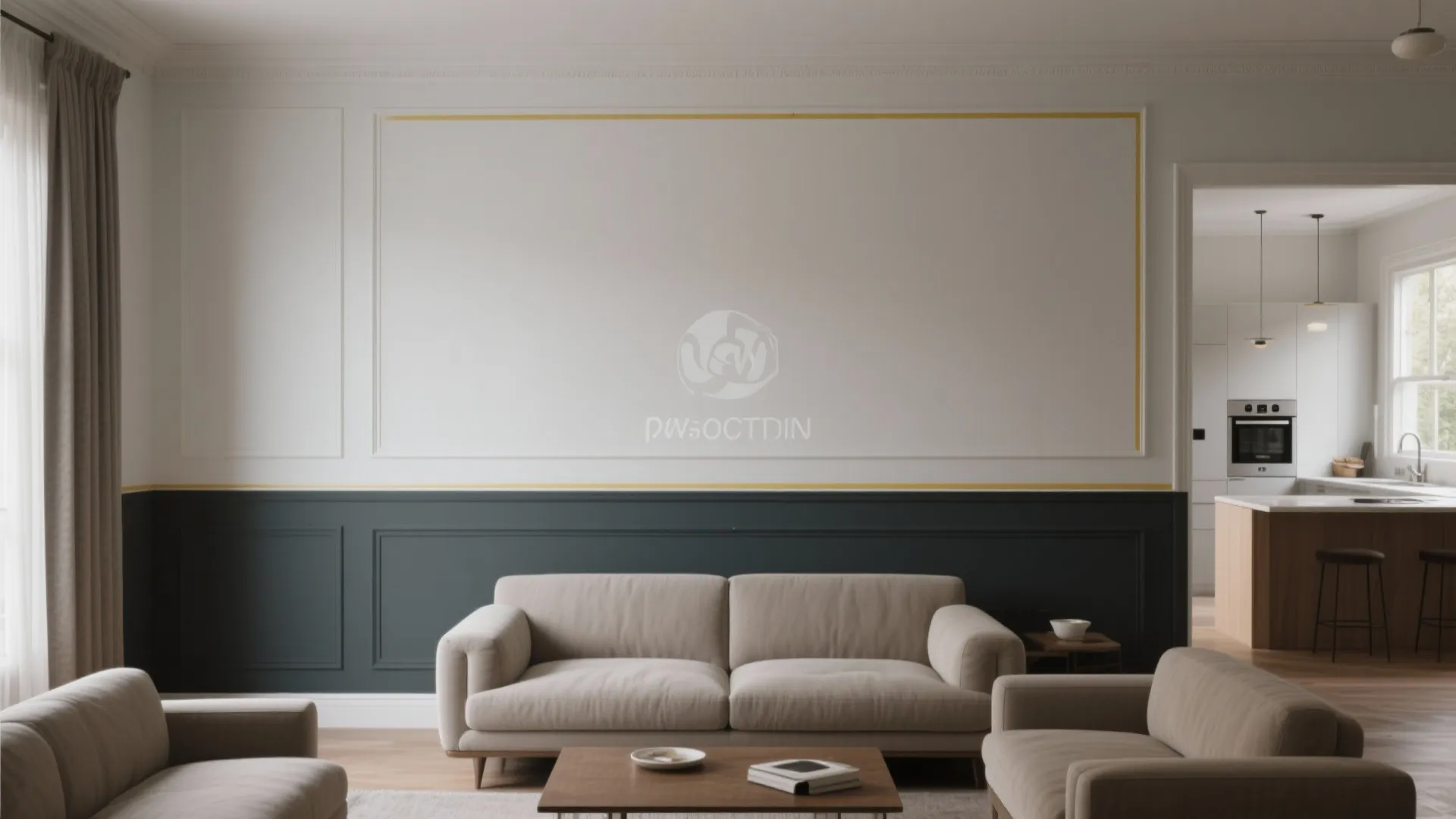 5. Two-Tone Walls & Trim Contrast