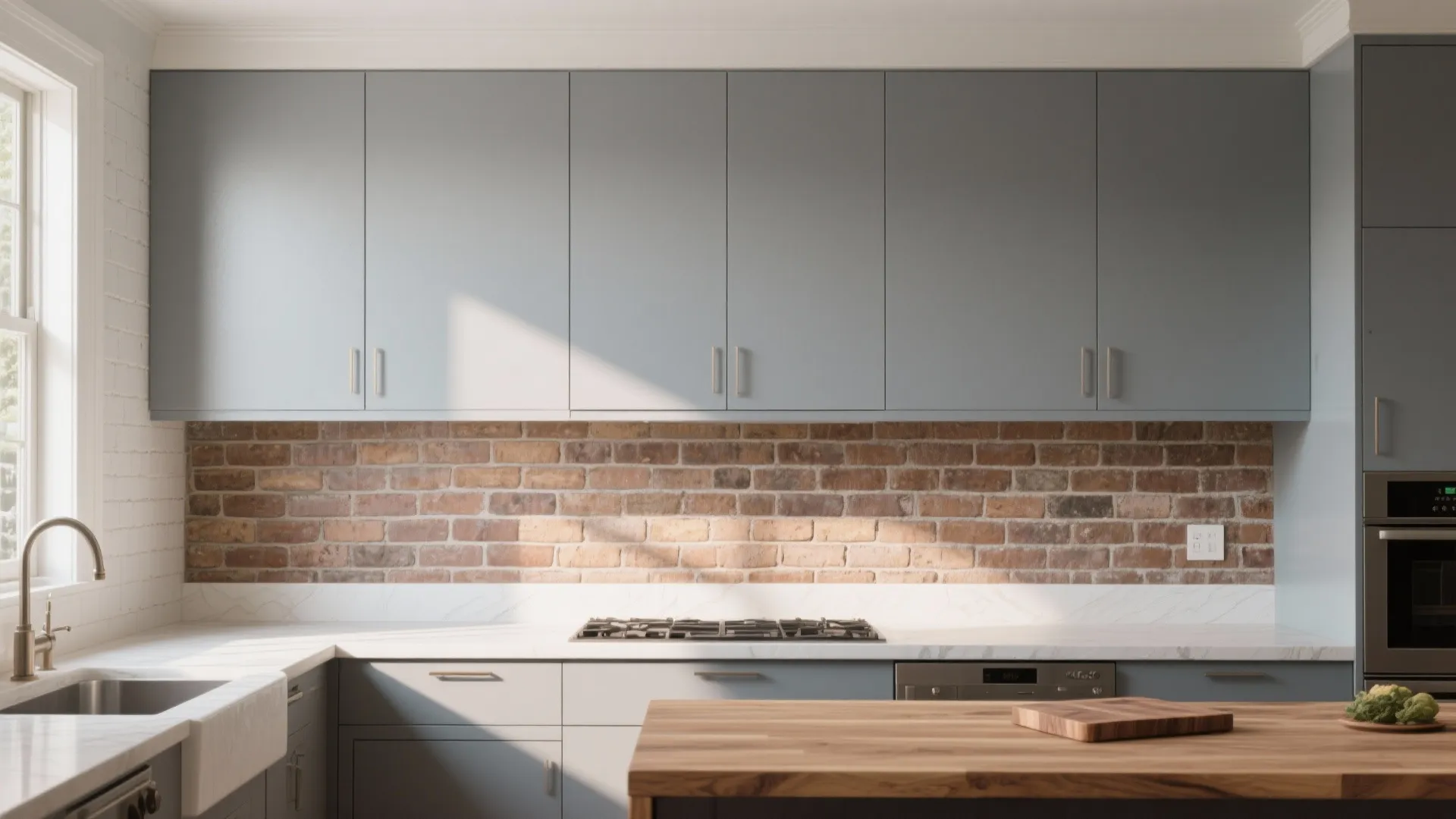 3. Two-Tone Brick with Trim — Classic with a Twist