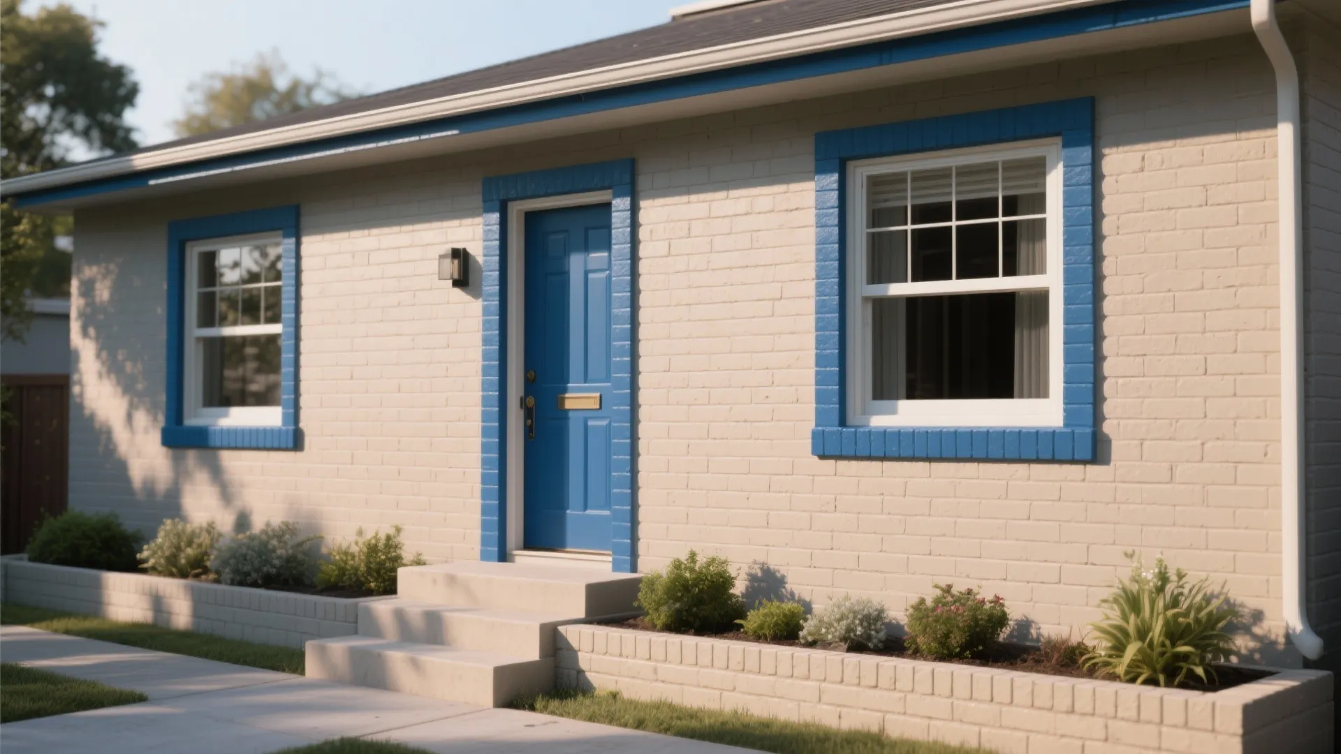 2. Two-Tone Trim Contrast