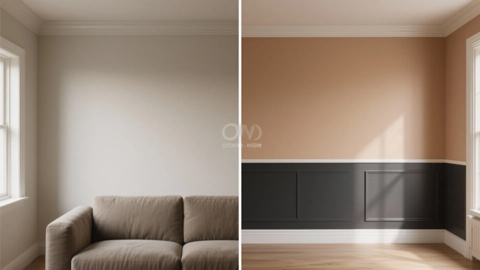 4. Two-Tone Walls and Trim Contrast