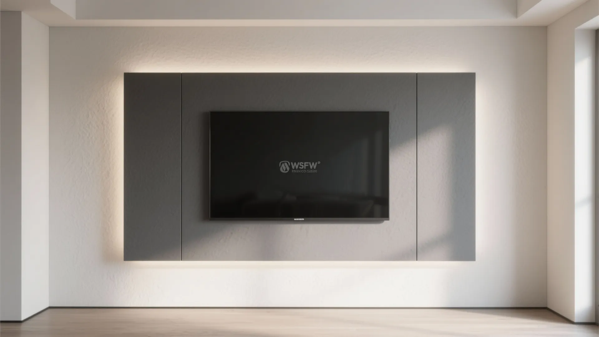 Two-Tone Tactile Zoning Around the TV