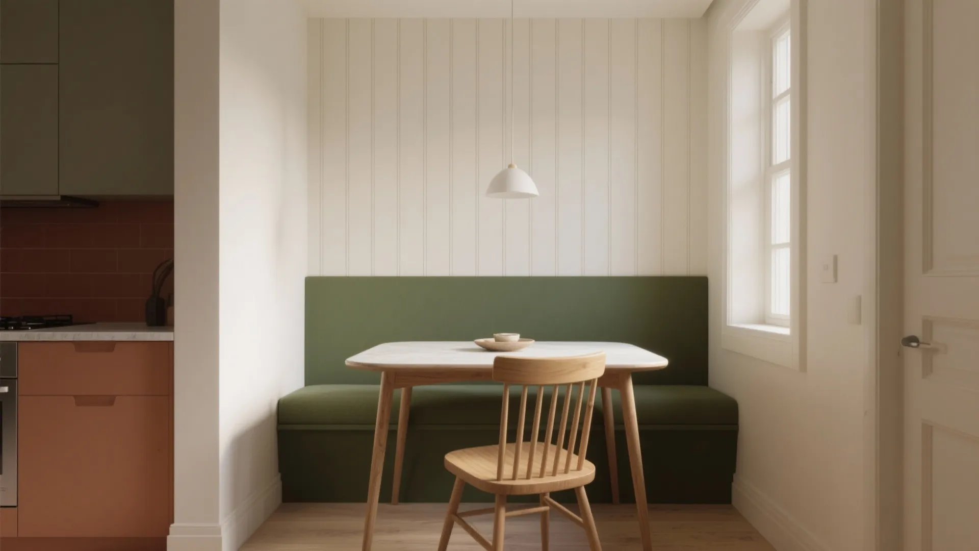 Two-Tone Colour Blocking with Vertical Rhythm