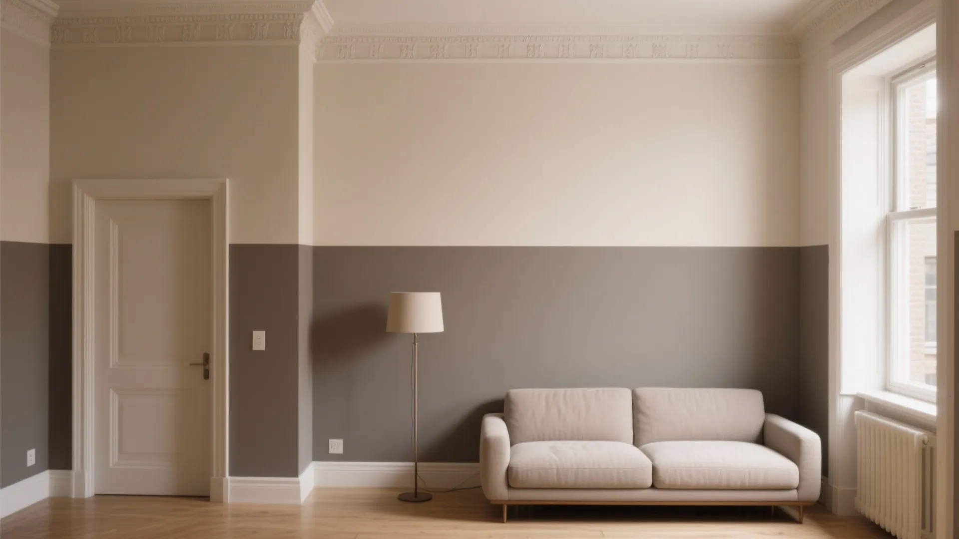 5. Two‑tone vertical strategy to raise the ceiling