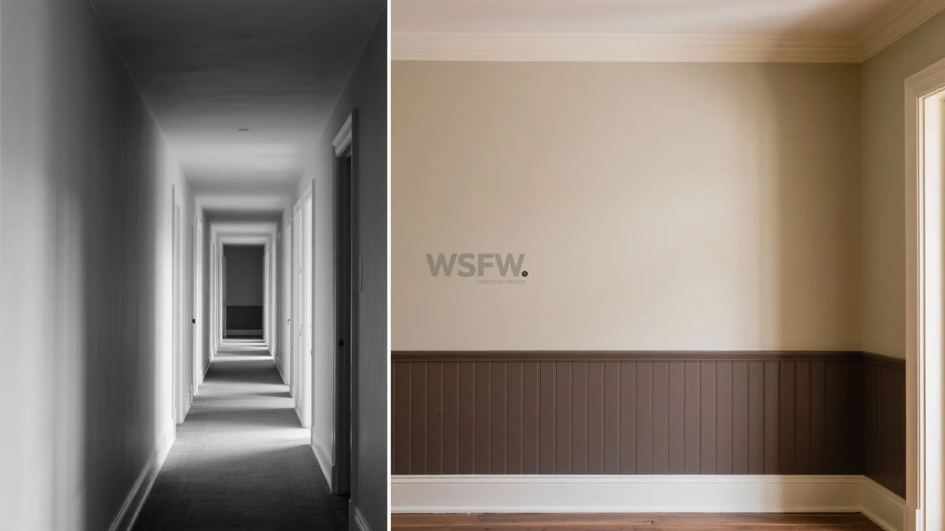 Two-Tone Paint & High Wainscot to Balance Height