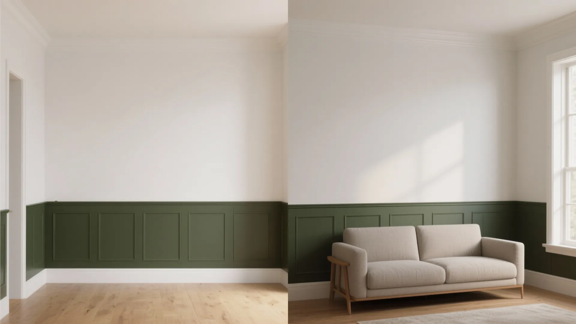 Color-Blocked Wainscoting With a Contemporary Edge